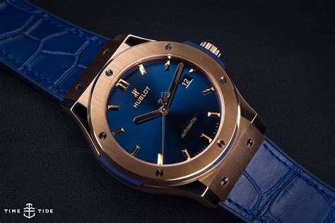 hublot classic fusion gold blue